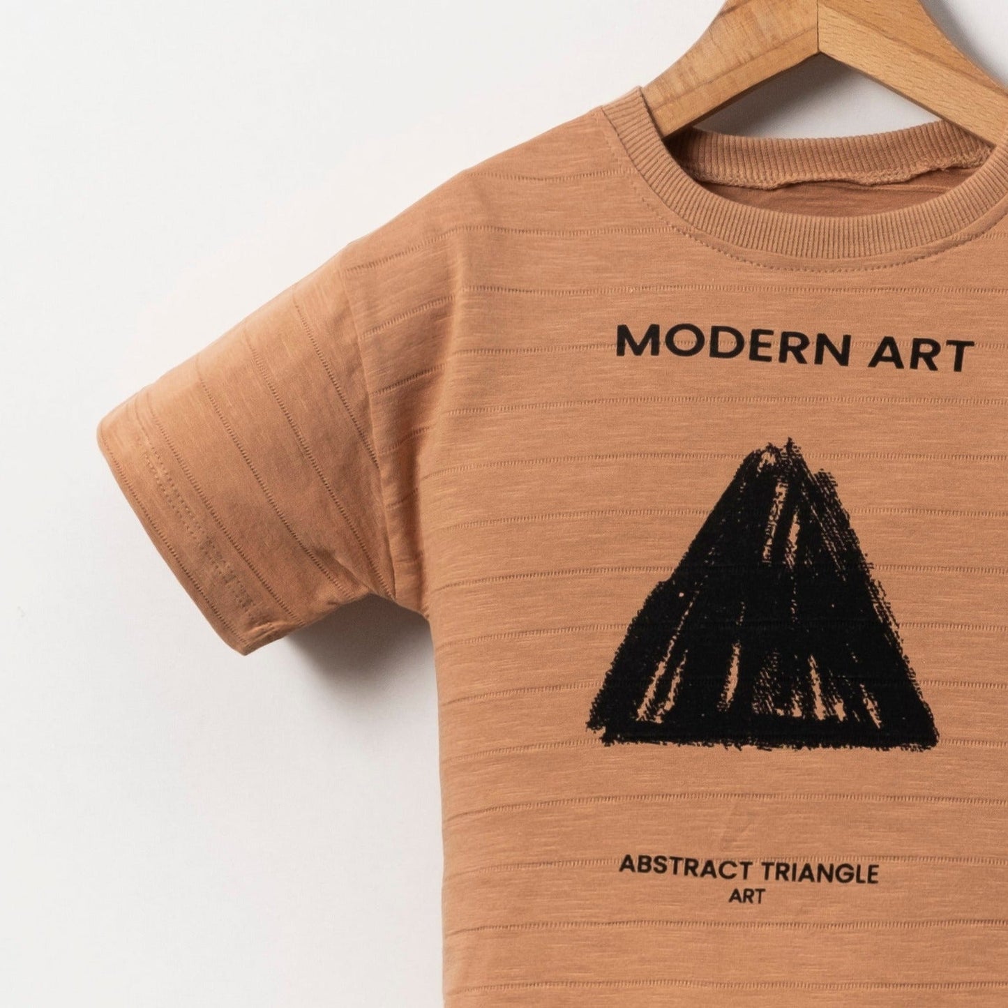 Boys' Abstract Art Casual Set - Yellow/Tan