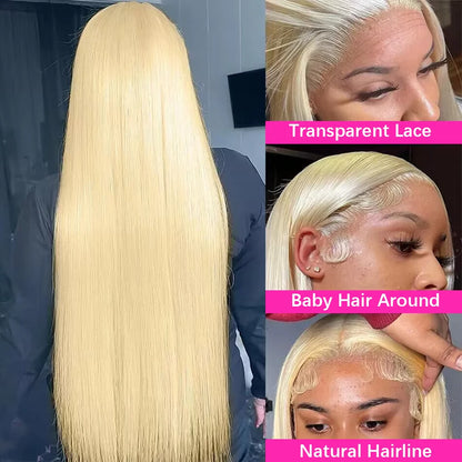 613 Honey Blonde Lace Front Human Hair Wig