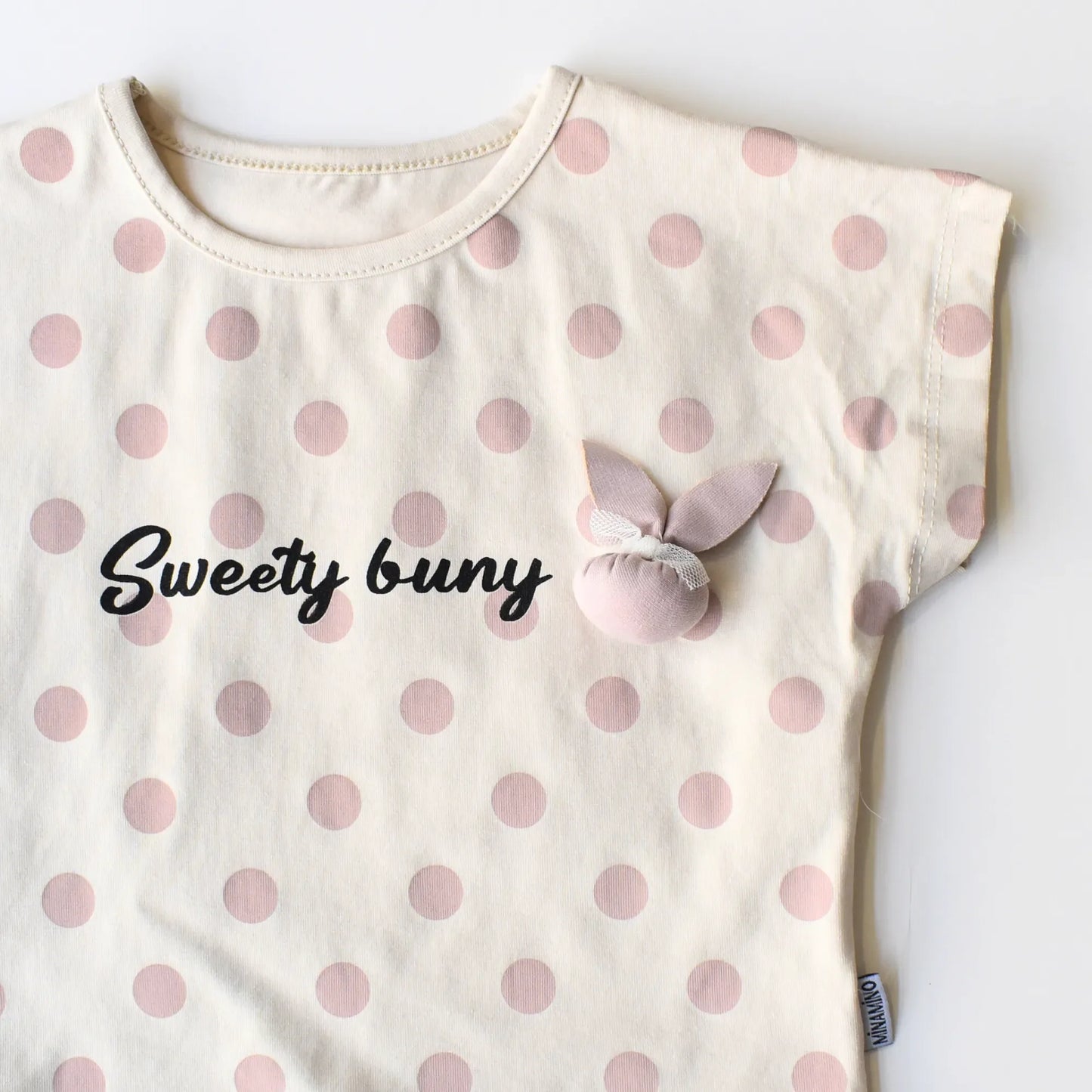 Girls' Dotted Charm Casual Set - Pink/Blue