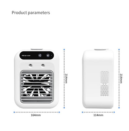 “Portable 3-In-1 Air Cooler Fan – Mini AC for Room, Office & Car | Fast Cooling + Humidifier | Ships from USA 🇺🇸 | Tiktok & Amazon Hot Seller!”