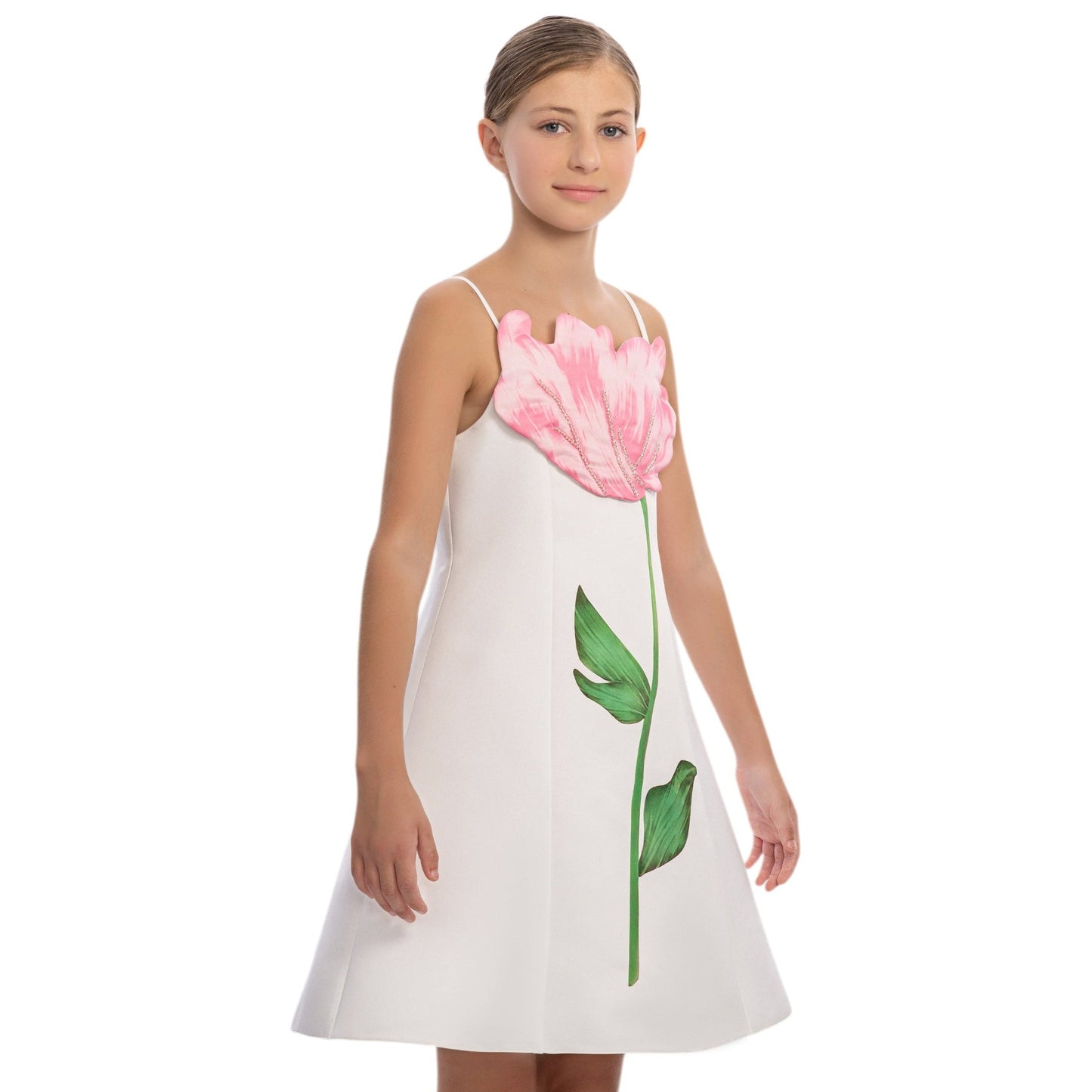 Girls' Blooming Belle Formal Dress - Offwhite