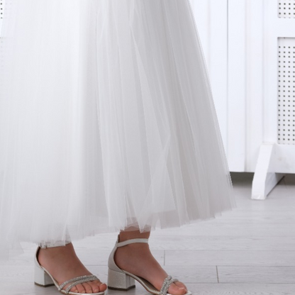 Girls' Celestial Lace Formal Dress - Offwhite