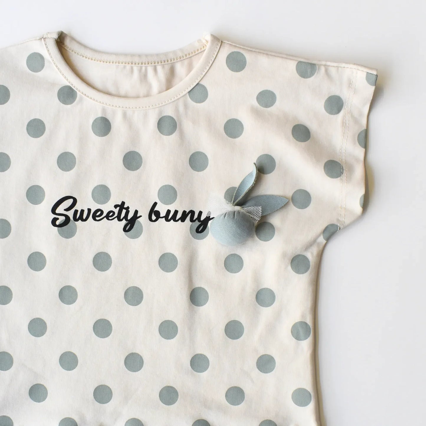 Girls' Dotted Charm Casual Set - Pink/Blue