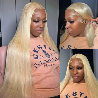 613 Honey Blonde Lace Front Human Hair Wig