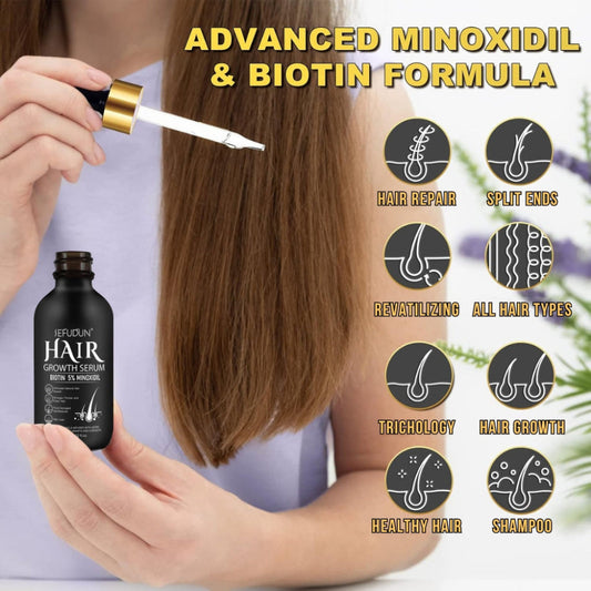 Hair Growth Serum with Minoxidil & Biotin