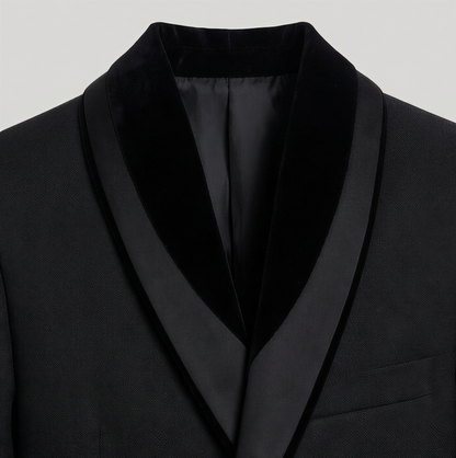 Boys Black Tuxedo Suit with Bow Tie