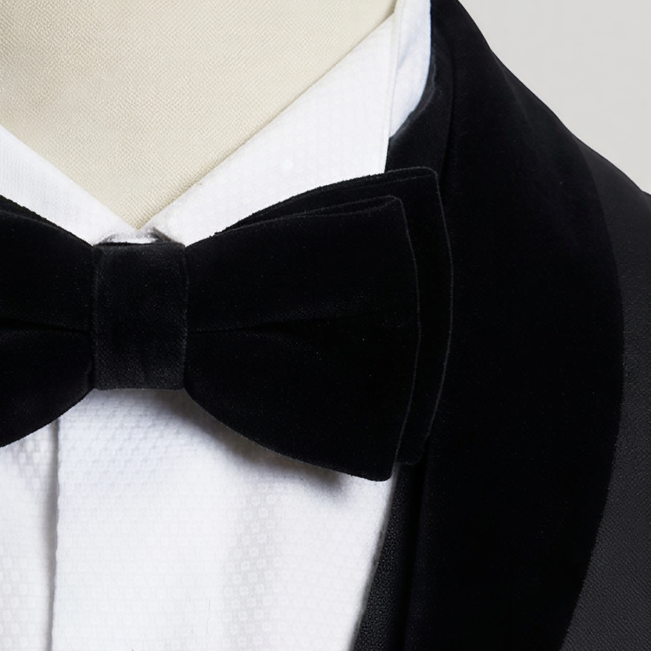 Boys Black Tuxedo Suit with Bow Tie