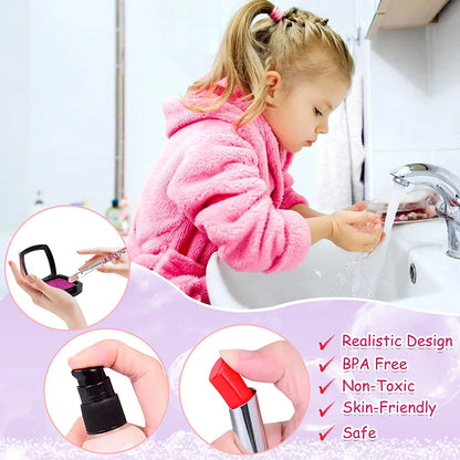 Kids Makeup Kit for Girl with Make up Remover - Non Toxic Play Princess Cosmetic Set - Ideal Birthday for Little Girls Ages 3+Year Old Children (Not Real Makeup)