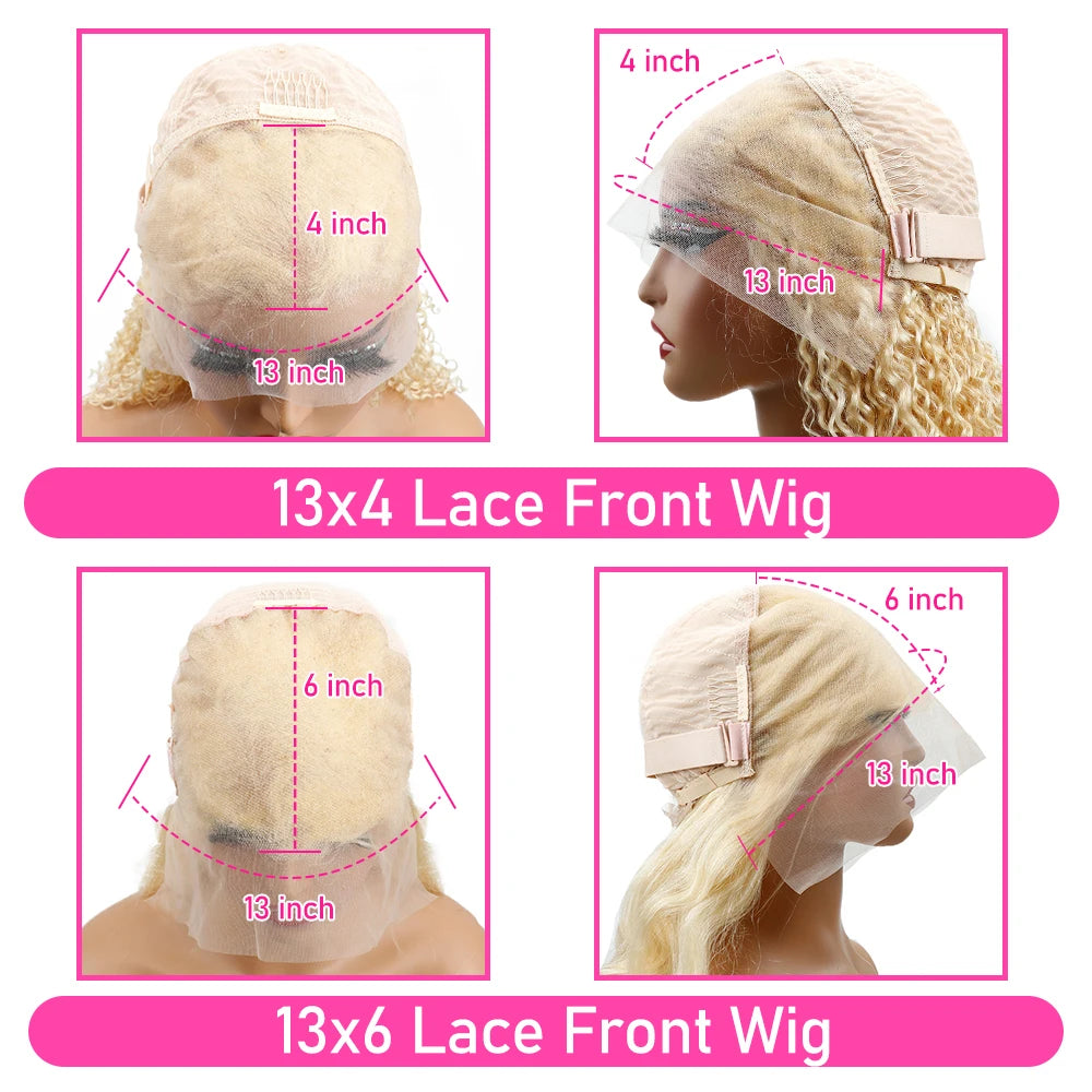 613 Honey Blonde Lace Front Human Hair Wig