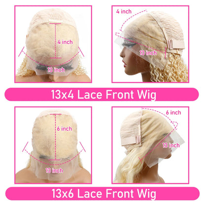 613 Honey Blonde Lace Front Human Hair Wig